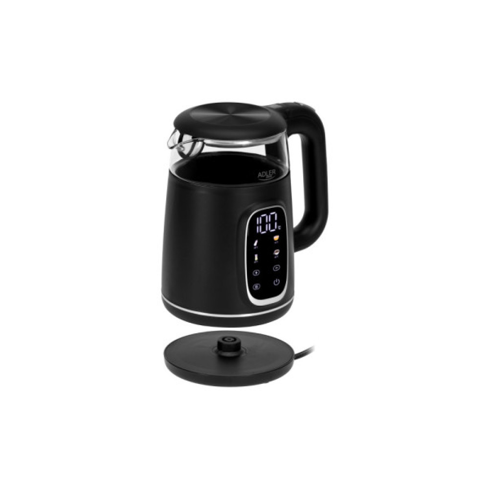 Електрочайник Adler AD 1305 black silver