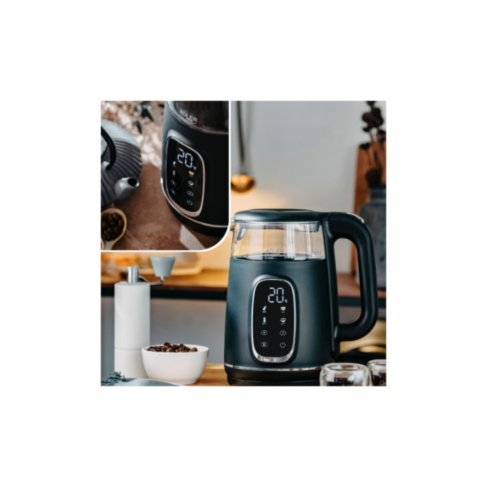 Електрочайник Adler AD 1305 black silver