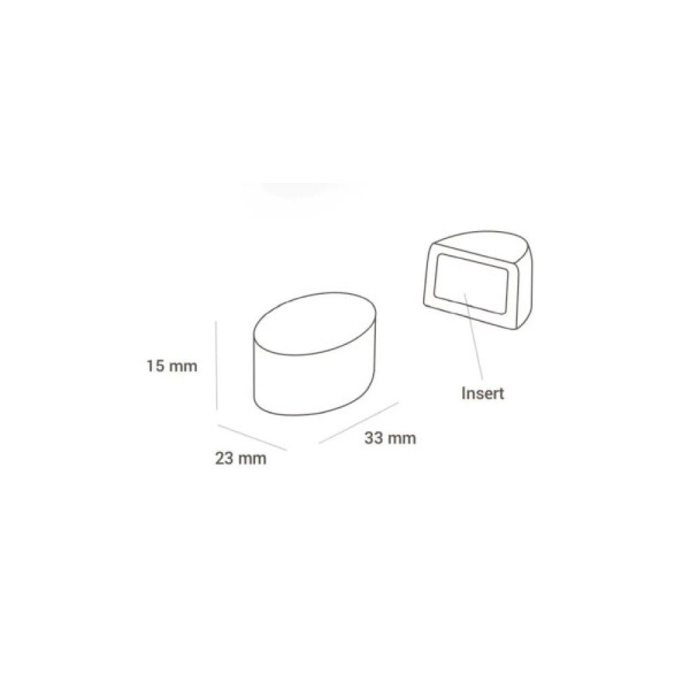Форма для шоколаду Silikomart Chocado для праліне Ovale 23х33 h15 мм 24 шт (CH014)