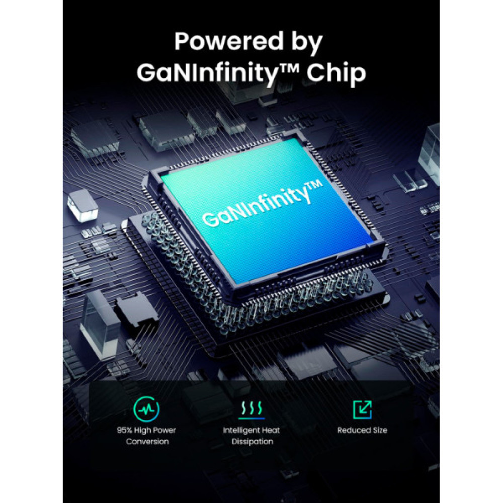 Зарядний пристрій Ugreen USB-C PD30W GaN X703 gray (35006)