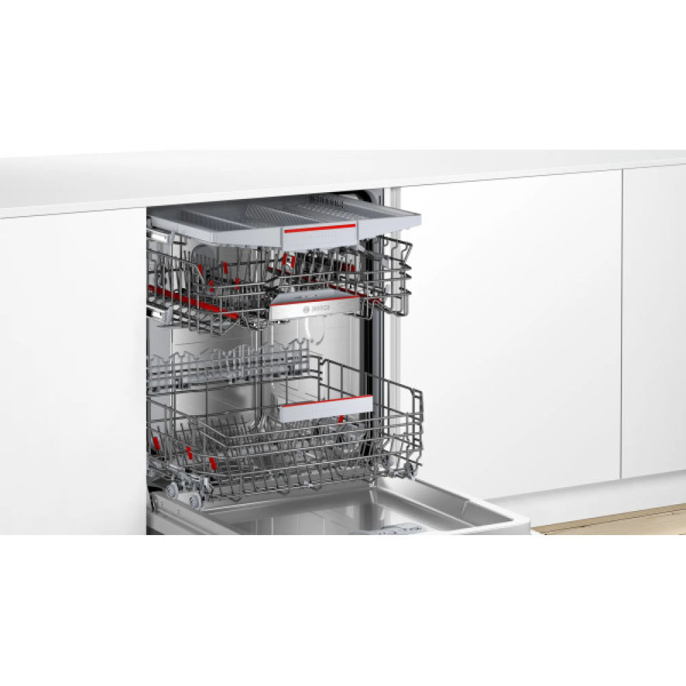 Посудомийна машина Bosch вбудована, 13компл., A+++, 60см, дисплей, 3й кошик, білий