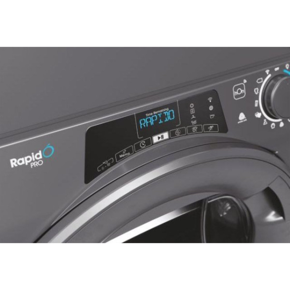 Сушильна машина Candy тепловий насос, 7кг, A++, 48,6см, дисплей, Wi-Fi, cріблястий