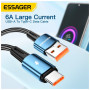 Дата кабель USB 2.0 AM to USB-C 2.0m 120W black Essager (EXC120-CGA01-P)