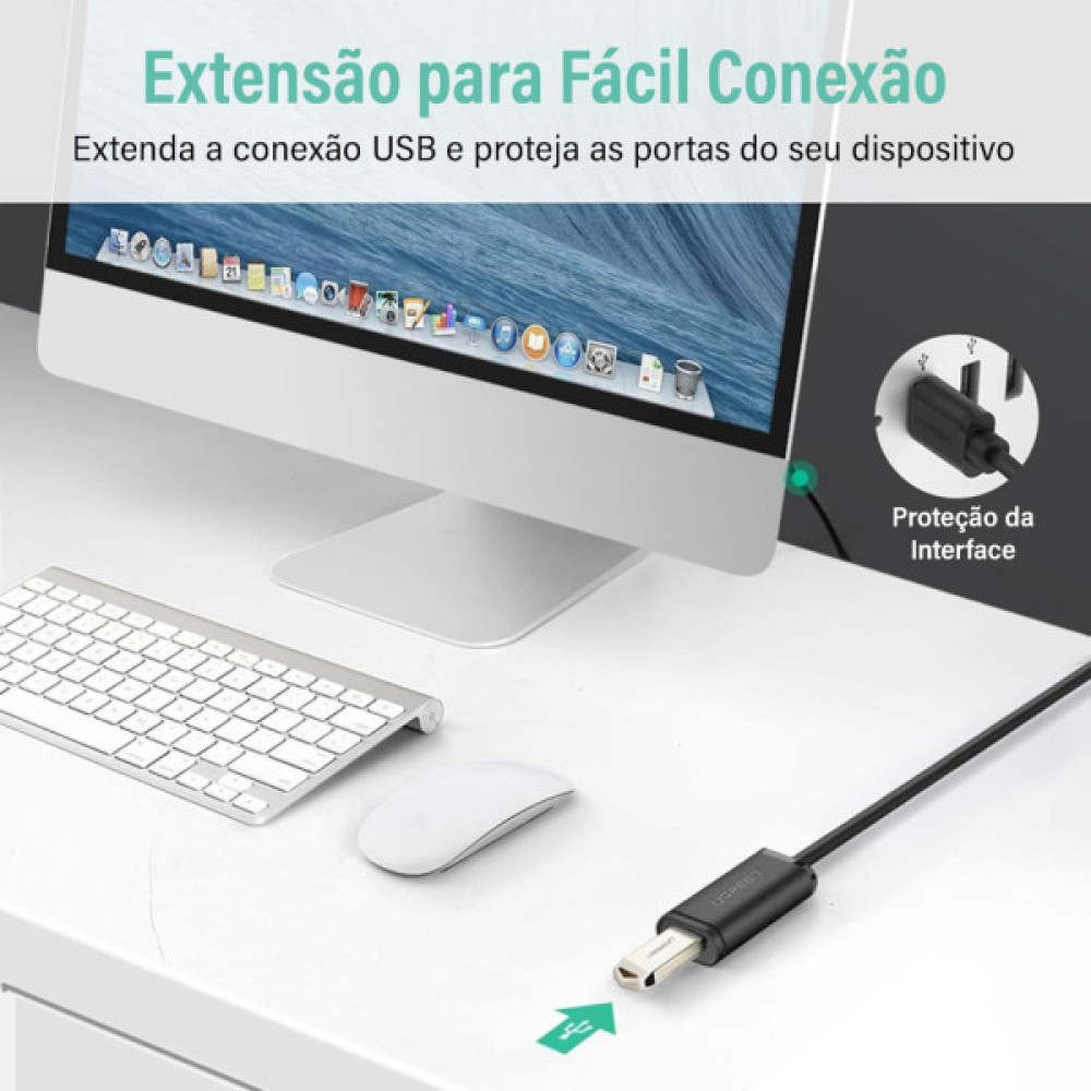 Дата кабель USB 2.0 AM to AF 20.0m Active black Ugreen (10324)