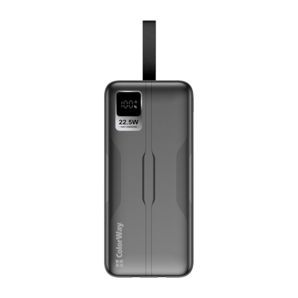 Батарея універсальна ColorWay 50 000 mAh PD/18W, QC3.0/22.5, Digital Display, Black (CW-PB500LPC5BK-PDD)