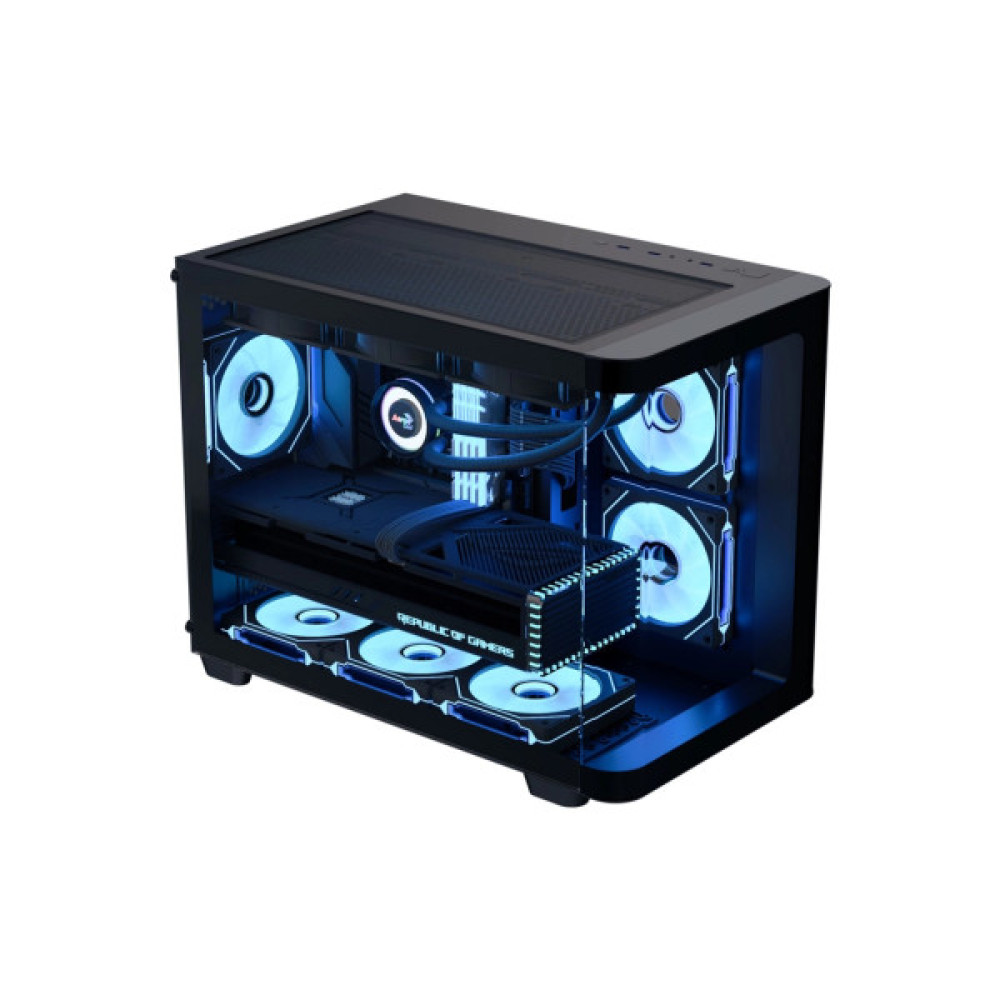 Корпус для ПК AeroCool P300C-G-BK-v1 Black (ACCS-PN02033.11)