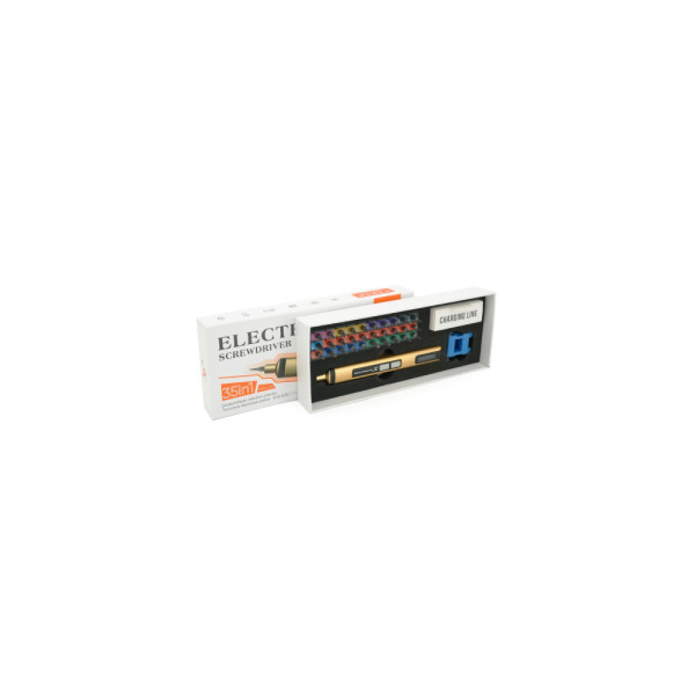 Викрутка акумуляторна Voltronic SW-80033, біти, 30шт., лопатка, пінцет, подовжувач, тримач 115мм, біти S2, Case (SW-80033)