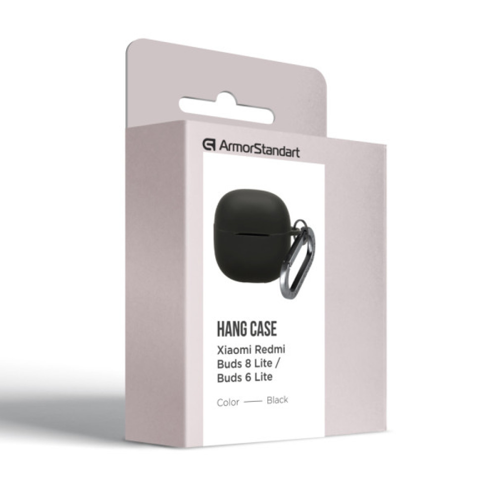 Чохол для навушників Armorstandart Hang Case For Xiaomi Redmi Buds 8 Lite/Redmi Buds 6 Lite Black (ARM91104)