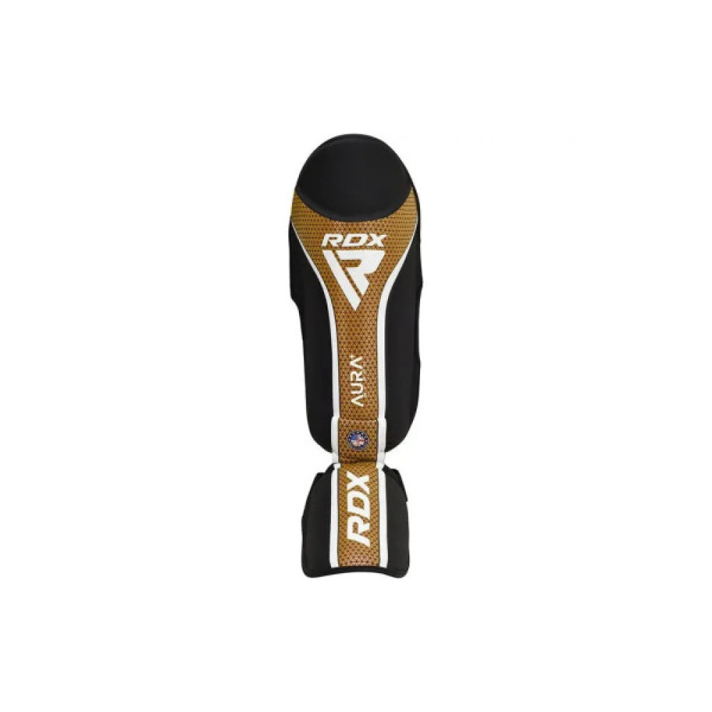 Захист гомілки і стопи RDX Shin Instep Aura Plus T-17 Black Golden L (SGR-T17BGL-L+)