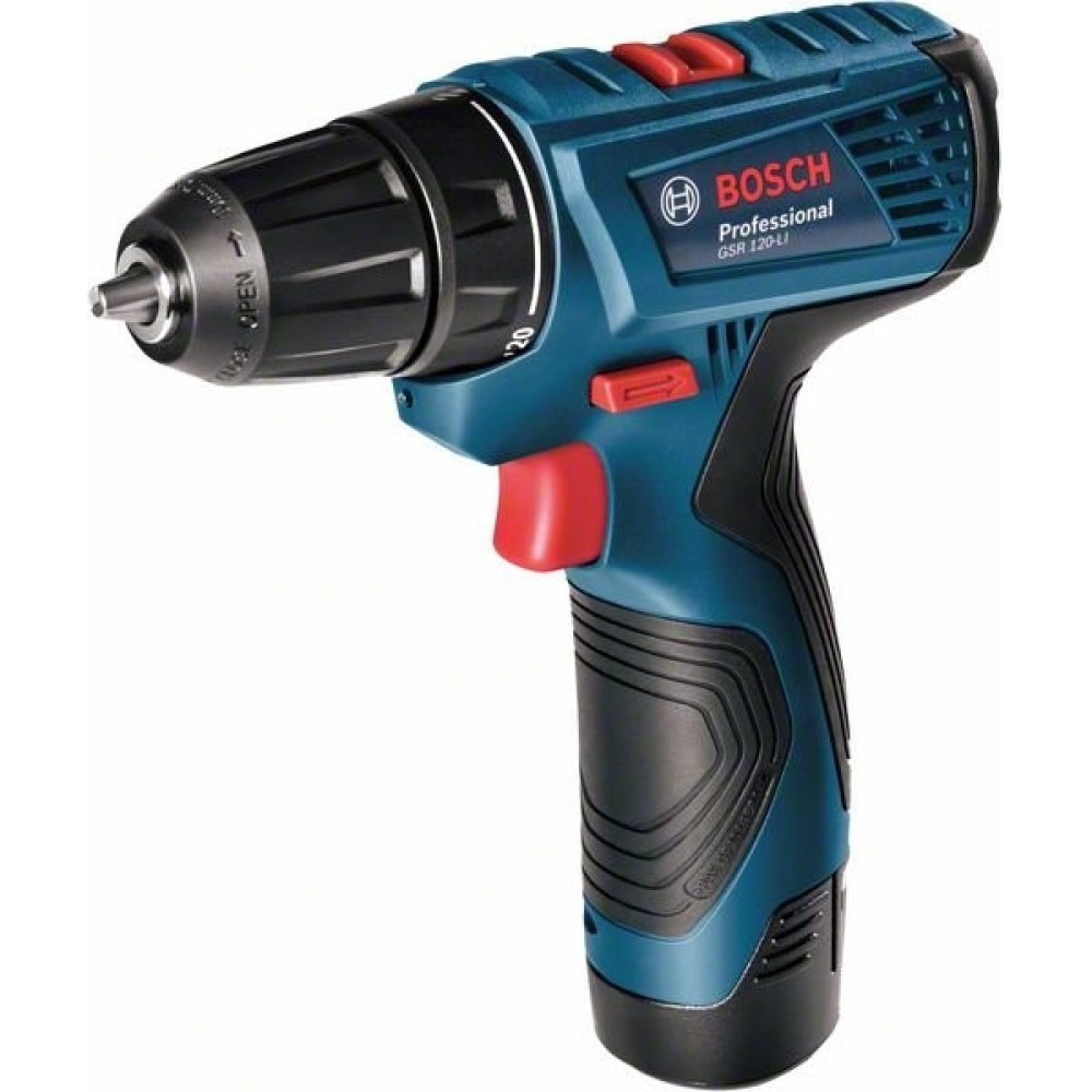 Шурупокрут-дриль акумуляторний Bosch Professional GSR 120-Li 12В 2х2А·год 14·30Нм 400·1500об·хв кейс 0.89кг