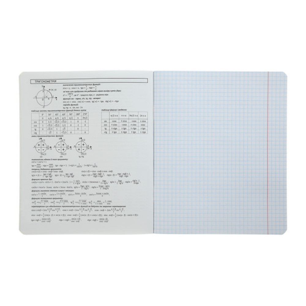 Зошит ZiBi предметний BLACK, 36 аркушів, клітинка, алгебра (ZB.1730-14)