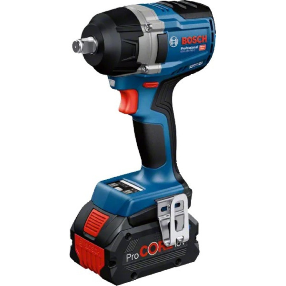 Гайковерт ударний акумуляторний Bosch Professional GDS 18V-750C 18В 2x8А·год до 270/380/750Нм 3000об/хв квадрат 1/2" ЗП GAL1880CV кейс Bluetooth 1.7кг