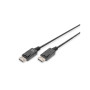 Кабель мультимедійний DisplayPort M to DisplayPort M 3.0m V1.1a Full HD 1920x1200 60Hz black Digitus (AK-340103-030-S)