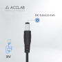 Кабель живлення USB to DC 5.5x2.5mm 9V 1.0m 1.0A ACCLAB (1283126565113)