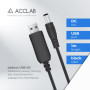Кабель живлення USB to DC 5.5x2.5mm 9V 1.0m 1.0A ACCLAB (1283126565113)