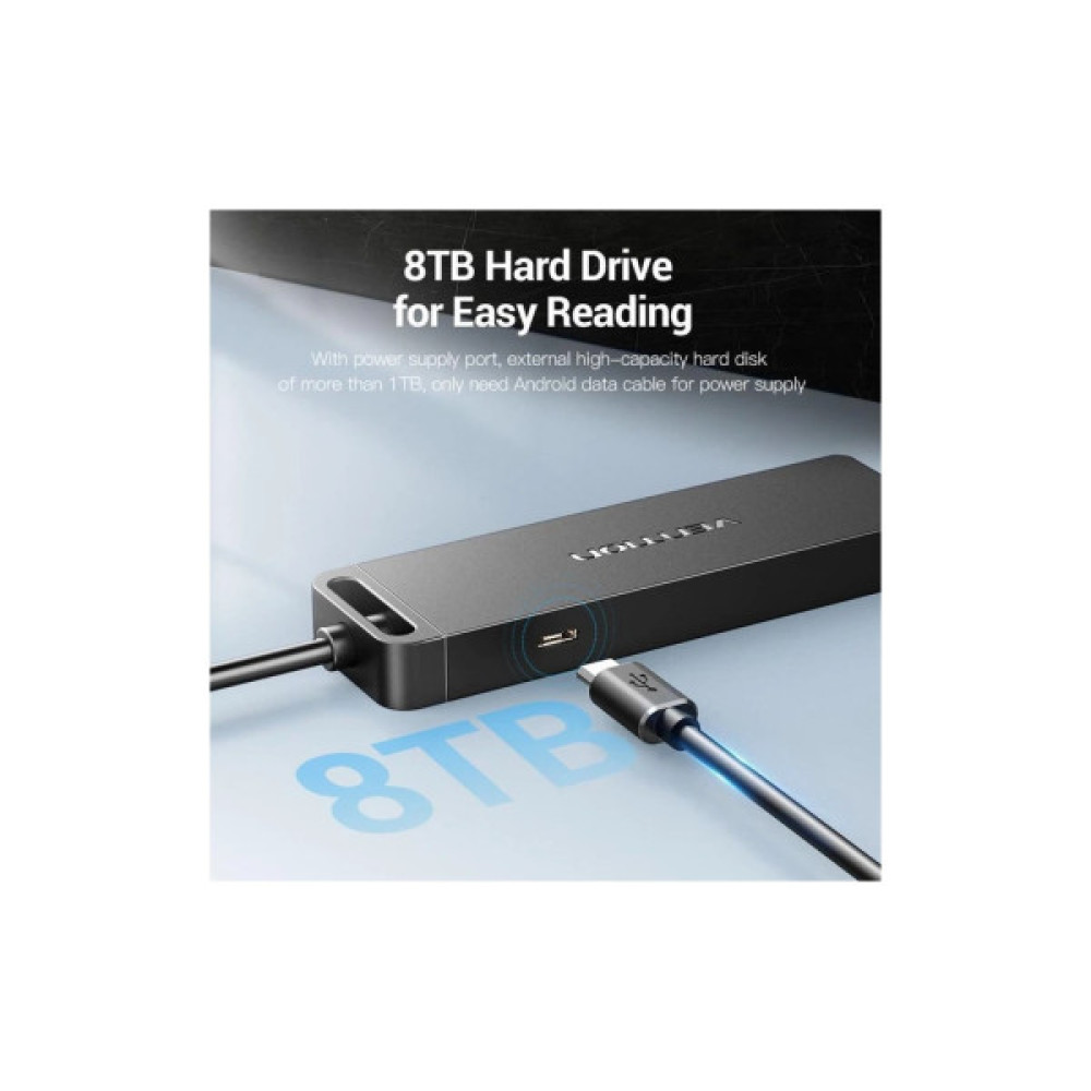 Зчитувач флеш-карт USB 3.0 to SD/TF 0.15m black Vention (CLPBB)