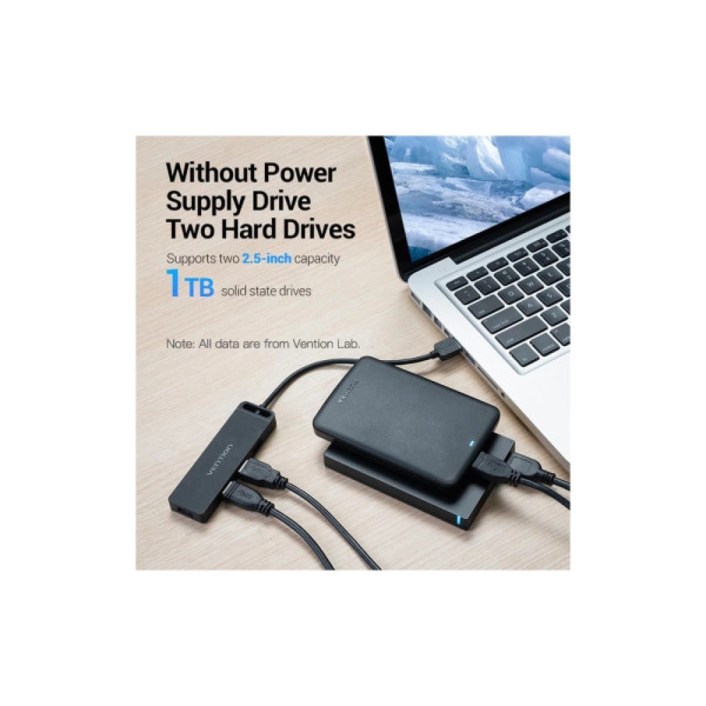 Зчитувач флеш-карт USB 3.0 to SD/TF 0.15m black Vention (CLPBB)