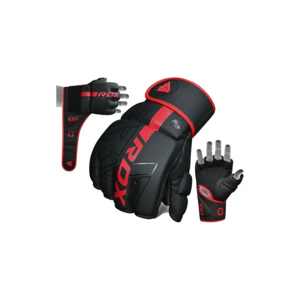 Рукавички для MMA RDX F6 Kara Matte Red Plus L/XL (GSR-F6MR-L/XL+)