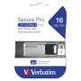USB флеш накопичувач Verbatim 16GB Secure Pro with 256 AES USB 3.2 (98664) USB флеш накопичувач Verbatim 16GB Secure Pro with 256 AES USB 3.2 (98664)