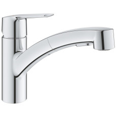 Змішувач для кухні Grohe Start, довж.виливу - 227мм, поворотний/витяжний, 1важіль, хром Змішувач для кухні Grohe Start, довж.виливу - 227мм, поворотний/витяжний, 1важіль, хром