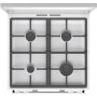 Плита Gorenje комбінована, 71л, 60x60см, дисплей, IconLed, чавун, білий
