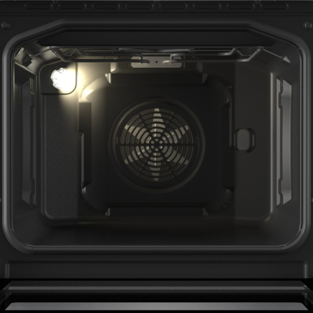 Плита Gorenje комбінована, 71л, 60x60см, дисплей, IconLed, чавун, білий