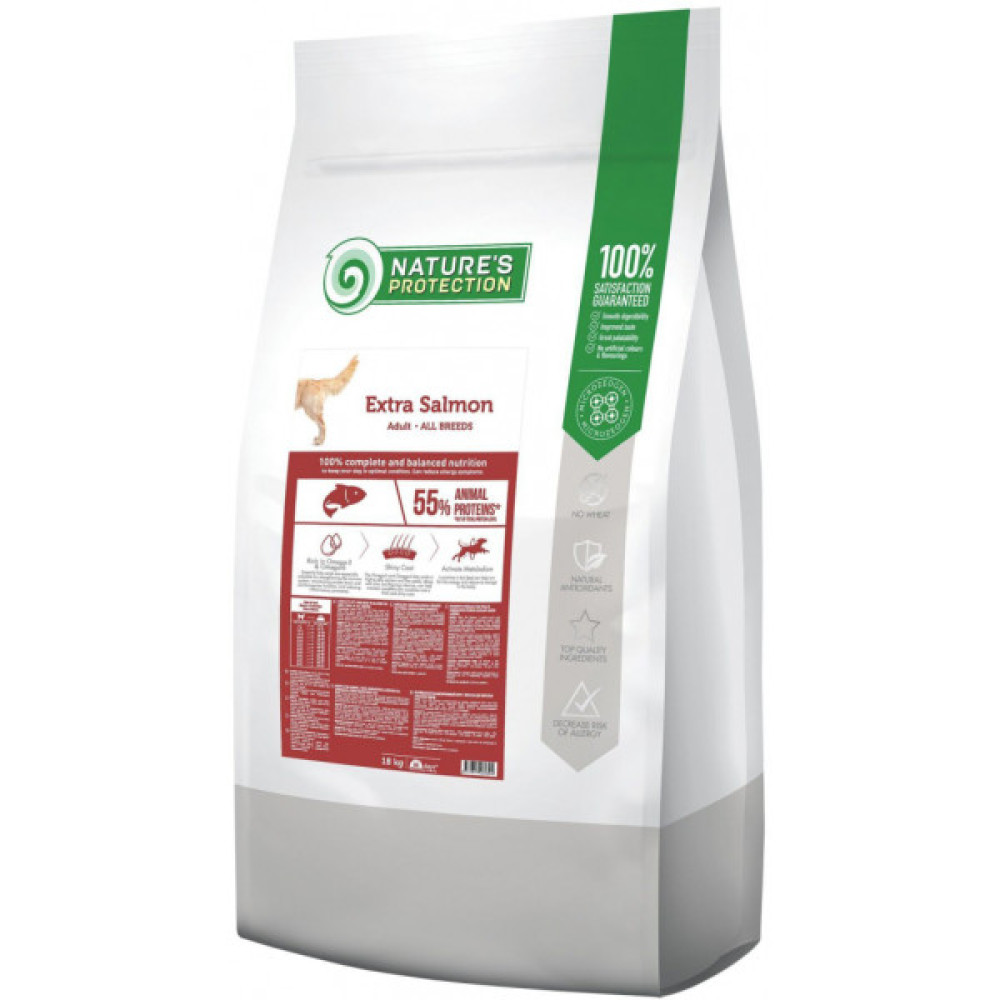 Сухий корм для собак Nature's Protection Extra Salmon Adult All breeds 18 кг (NPB46039)