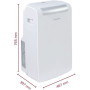 Кондиціонер мобільний Ariston Mobis Plus 10 20м2 on/off 10000BTU 3.1кВт A/- R290 білий