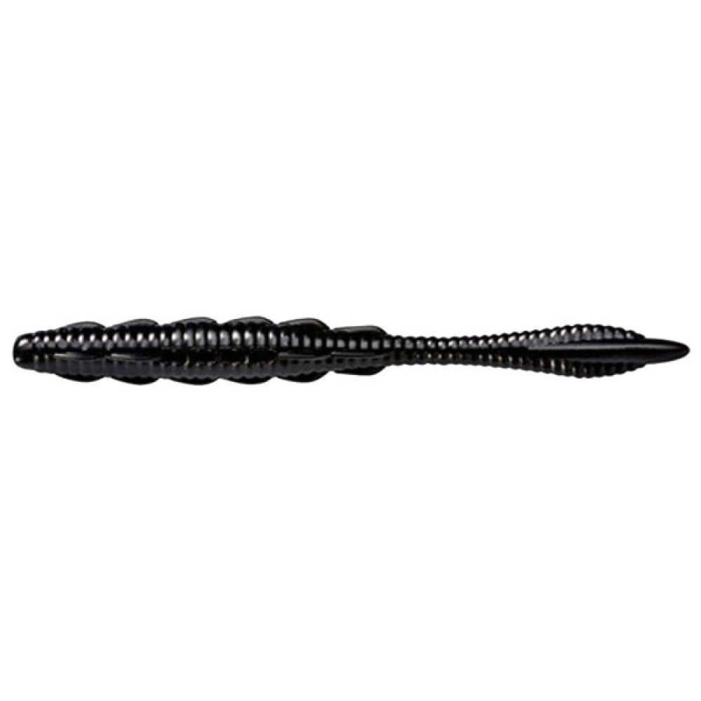 Силікон рибальський FishUP Scaly Fat 3.2" 101 - Black, cheese taste (8шт/уп) (1864.06.09)