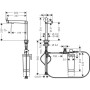Змішувач Hansgrohe Aqittura M91 , під сталь (76804800) Змішувач Hansgrohe Aqittura M91 , під сталь (76804800)