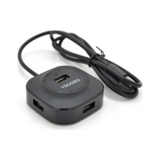 Концентратор VEGGIEG USB 2.0 to 4xUSB 1.0m black (V-U2409) Концентратор VEGGIEG USB 2.0 to 4xUSB 1.0m black (V-U2409)
