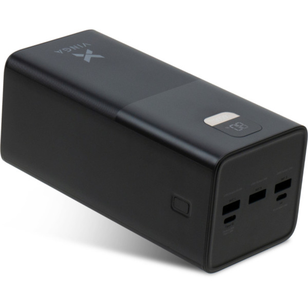 Батарея універсальна Vinga 50000 mAh 22.5W Display Black (VPBB5022)