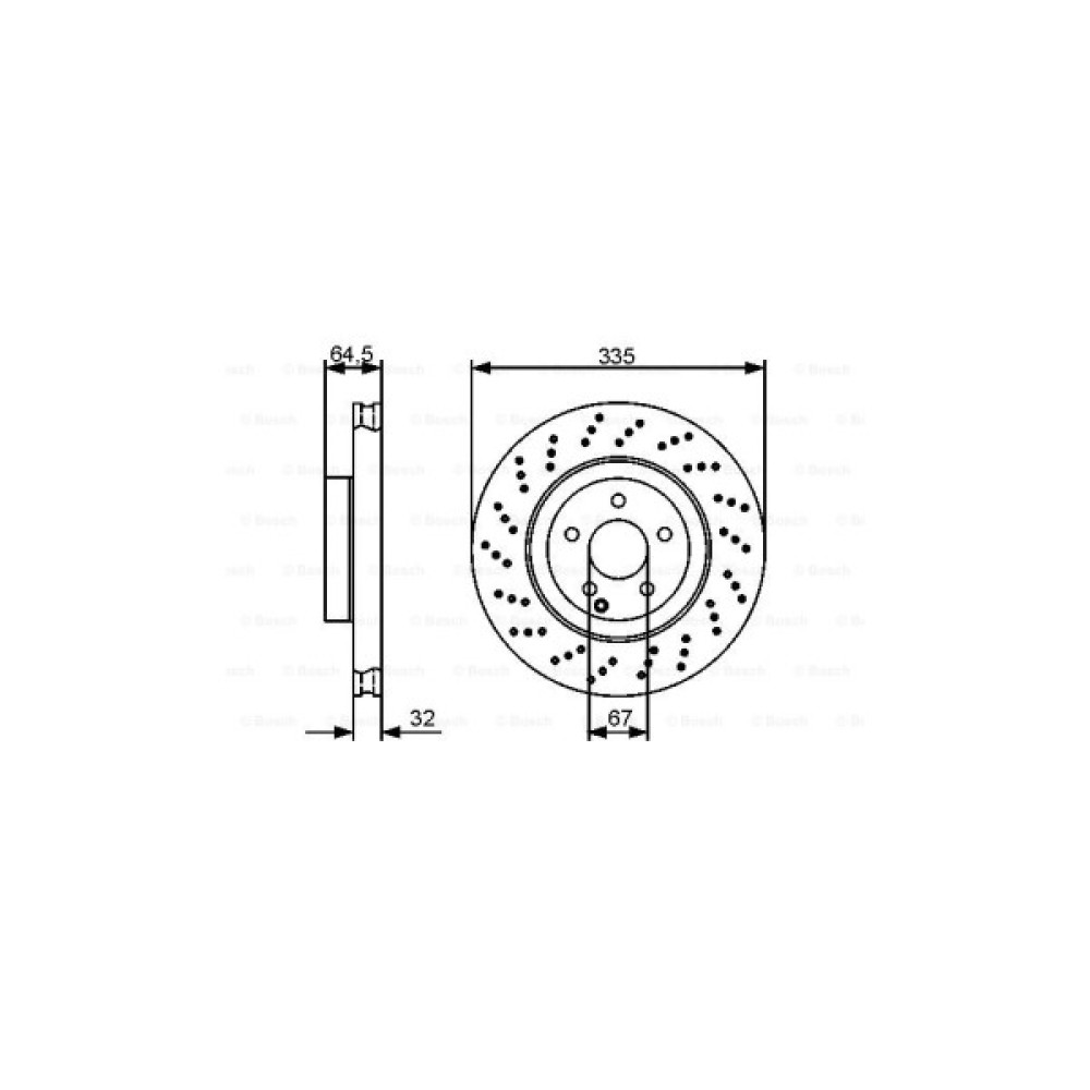 Гальмівний диск Bosch 0 986 479 413