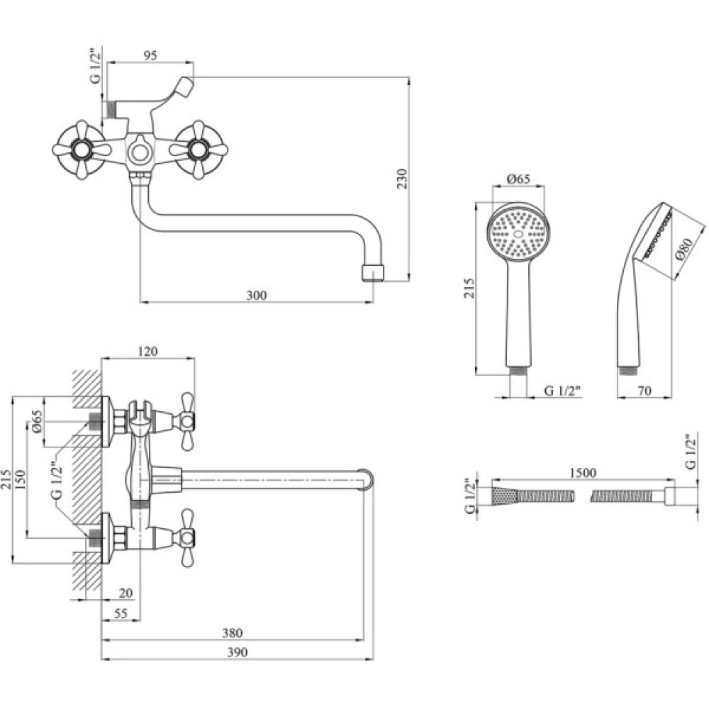 Змішувач Agua Toledo-C072 (CV016443)