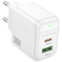 Зарядний пристрій BOROFONE BAS45A 1xUSB-C PD30W + 1xUSB QC3.0 white (6941991113871)