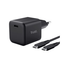 Зарядний пристрій Trust USB-C PD65W GaN PPS black (26046_TRUST)