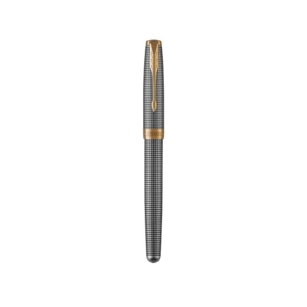 Ручка пір'яна Parker SONNET 17 Cisele Silver GT  FP18 F (88 211)