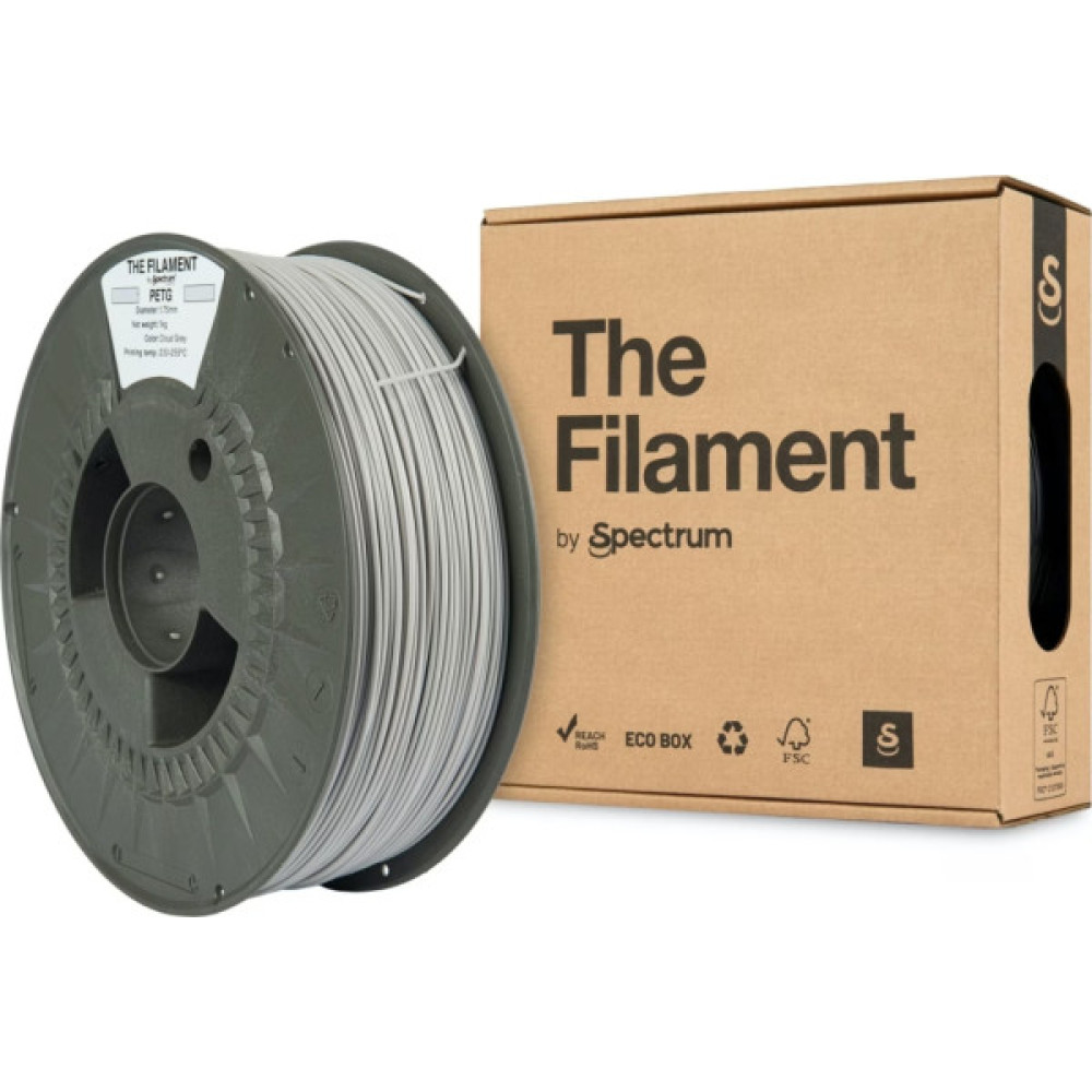 Пластик для 3D-принтера The Filament PETG 1.75mm CLOUD GREY 1kg (TF-24018)