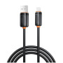 Дата кабель USB 2.0 AM to Lightning 1.0m 3A black XO (XO-CB-300UL-BK)