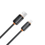 Дата кабель USB 2.0 AM to Lightning 1.0m 3A black XO (XO-CB-300UL-BK)