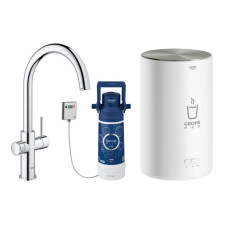 Комплект змішувача для кухні GROHE Red Duo і бойлерна система M розміру