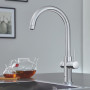 Комплект змішувача для кухні GROHE Red Duo і бойлерна система M розміру
