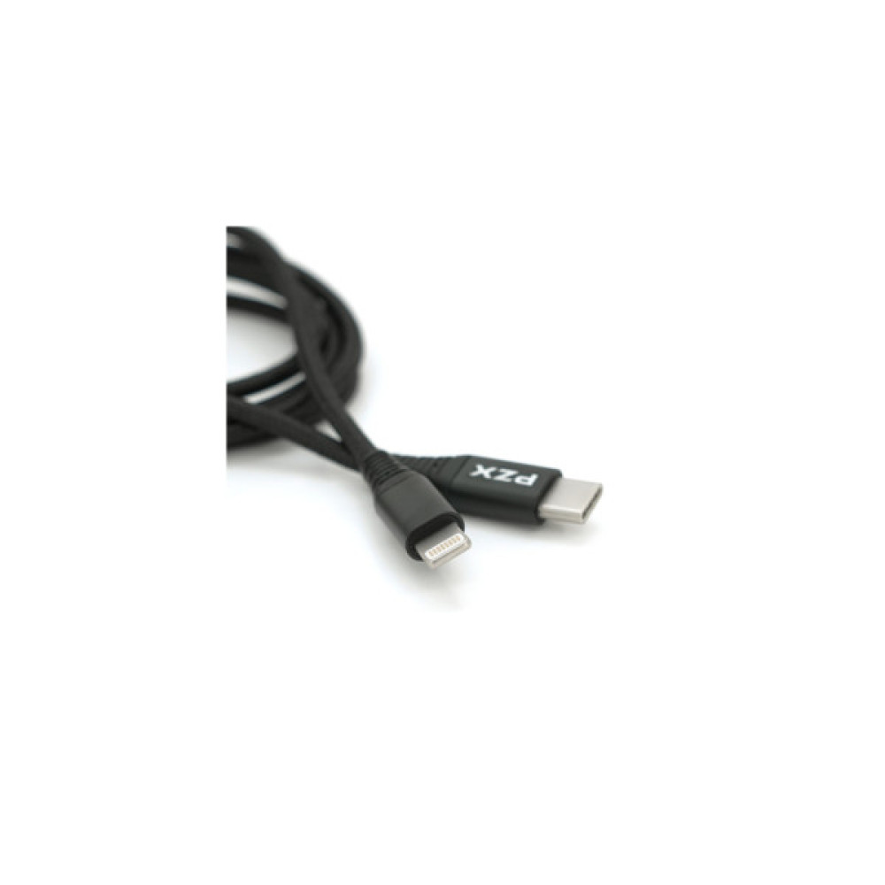 Дата кабель USB-C to Lightning 1.2m 2.1A black PZX (YT-PZX/V-109-M+L/B)