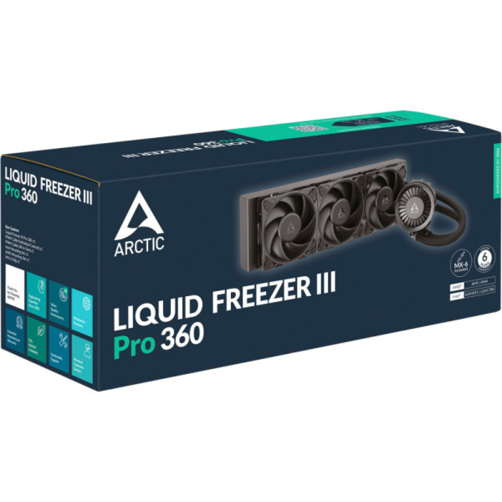 Система рідинного охолодження Arctic Liquid Freezer III Pro 360 (Black) (ACFRE00180A)