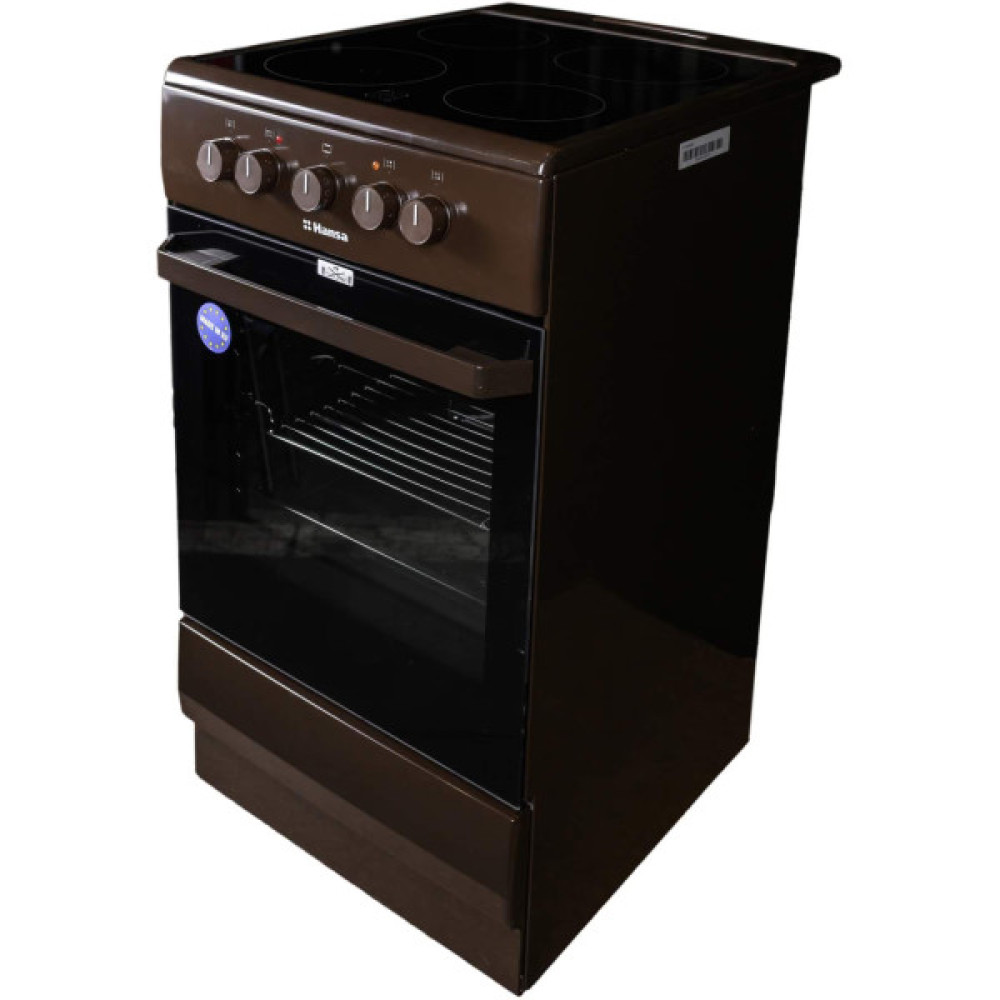 Плита Hansa електрична склокерамічна, 50х60см, 68л, коричневий