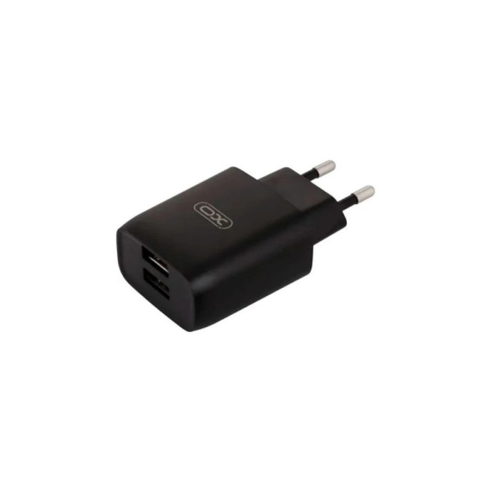 Зарядний пристрій XO L54 2xUSB 12W + cable USB to Lightning black (XO-L57-LGHT-BK)