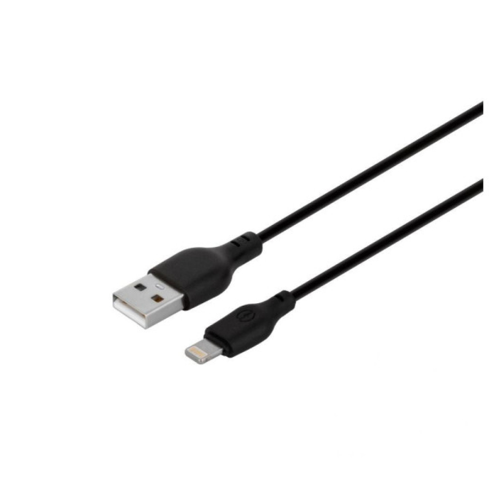 Зарядний пристрій XO L54 2xUSB 12W + cable USB to Lightning black (XO-L57-LGHT-BK)