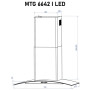 Витяжка кухонна Minola MTG 6642 I LED Витяжка кухонна Minola MTG 6642 I LED