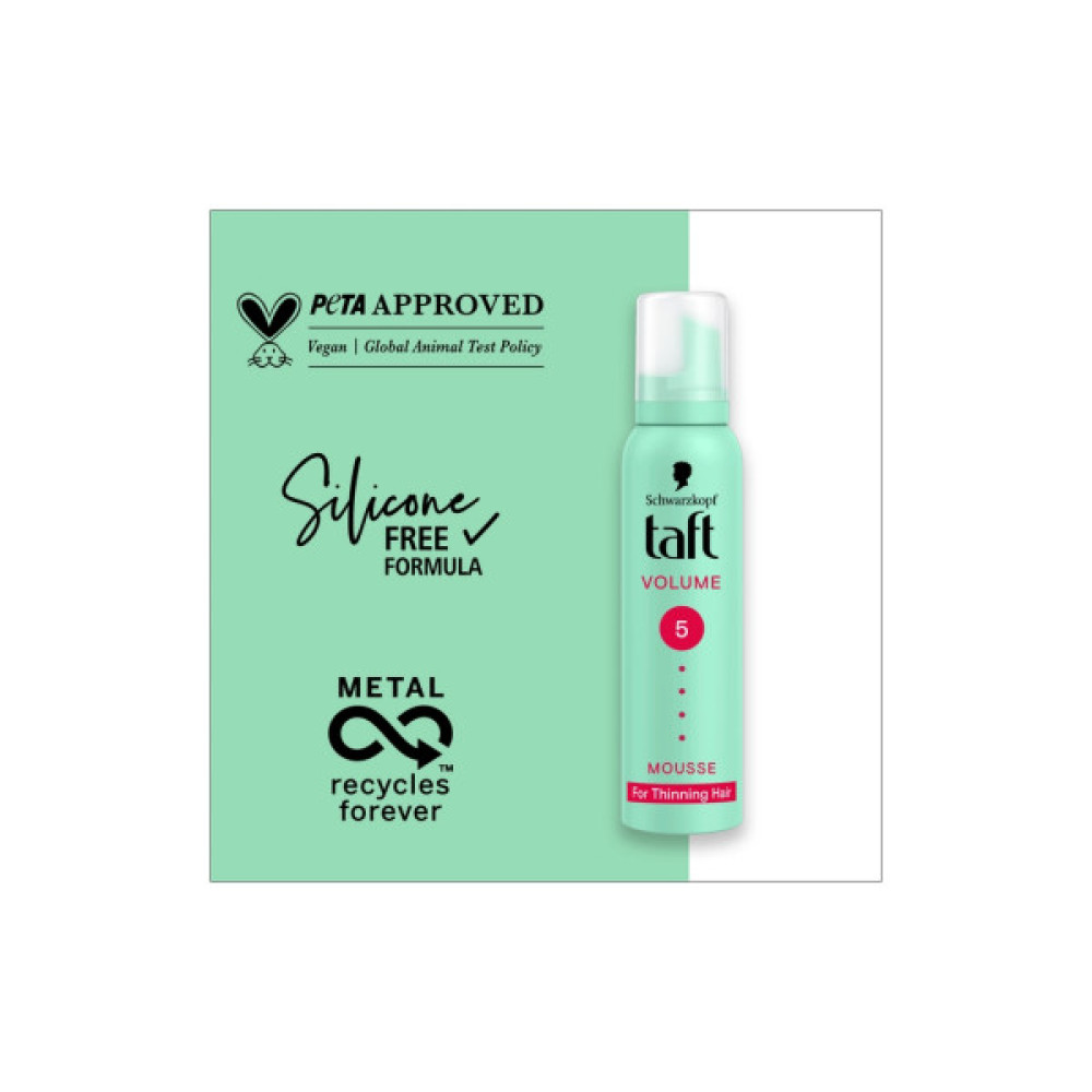 Пінка для волосся Taft Volume 5 200 мл (9000100728249)