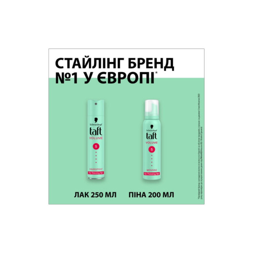Пінка для волосся Taft Volume 5 200 мл (9000100728249)